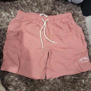 Pink Aime Swim Trunks
